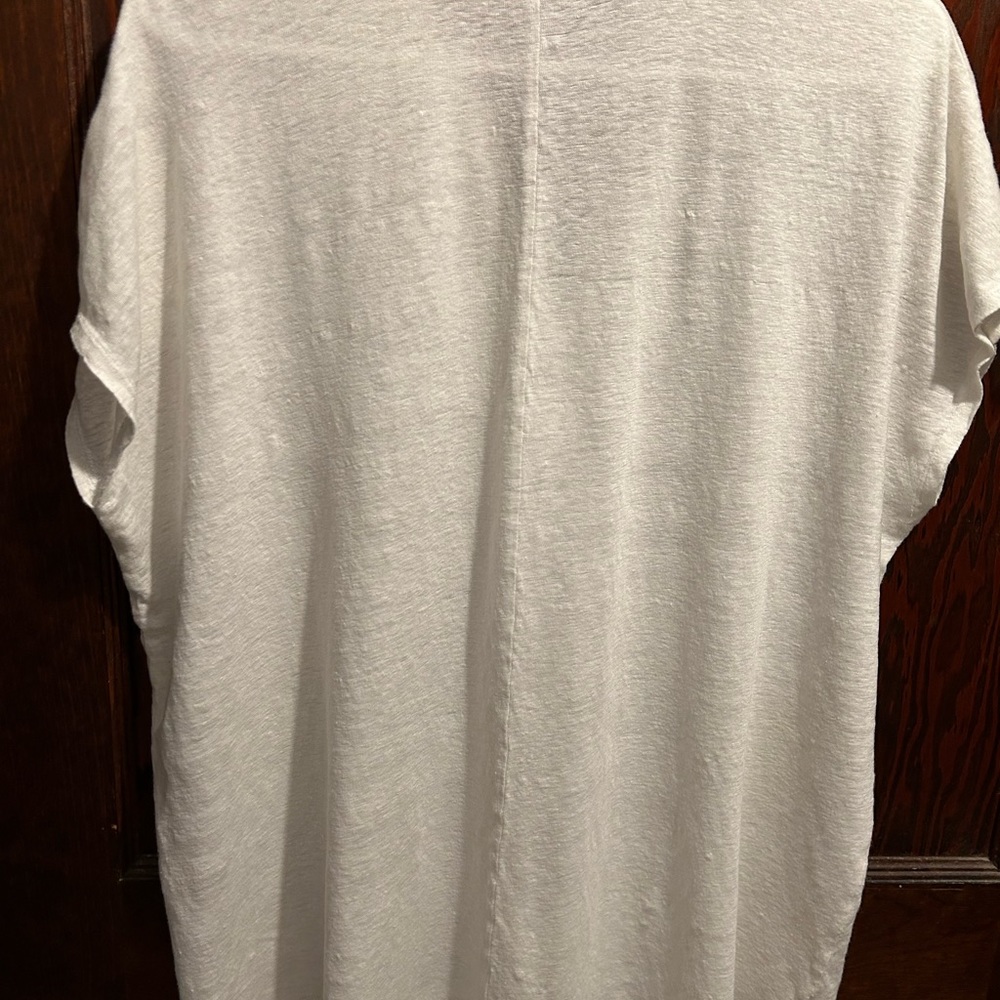 GUC Eileen Fosher off white cotton tunic. medium